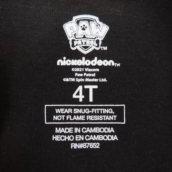 Paw Patrol 4T Toddler Tricks Treats Glow in the Dark Halloween Pajama Set NEW - Picture 5 of 9